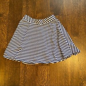 Navy Striped Skirt